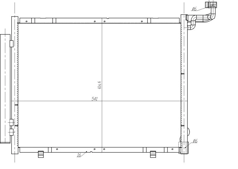 Condenser, air conditioning NRF 350482