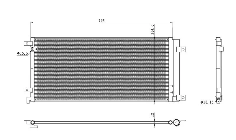 Condenser, air conditioning NRF 350494