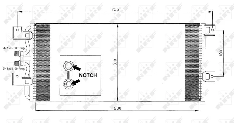 Condenser, air conditioning NRF 35140