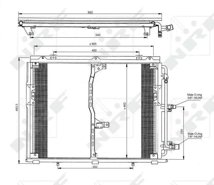 Condenser, air conditioning NRF 35229
