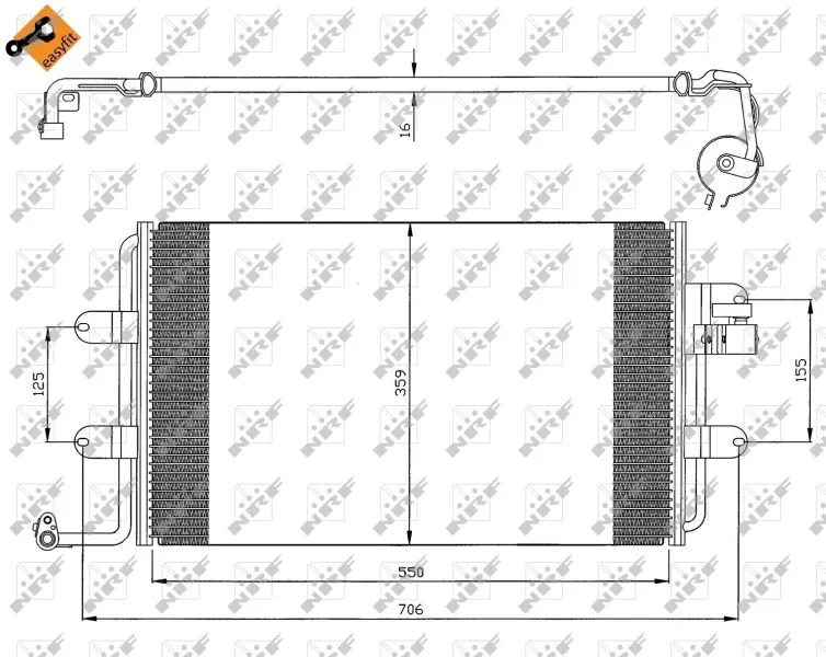 Condenser, air conditioning NRF 35300