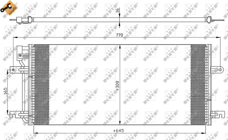 Condenser, air conditioning NRF 35316