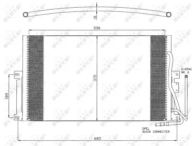 Condenser, air conditioning NRF 35342