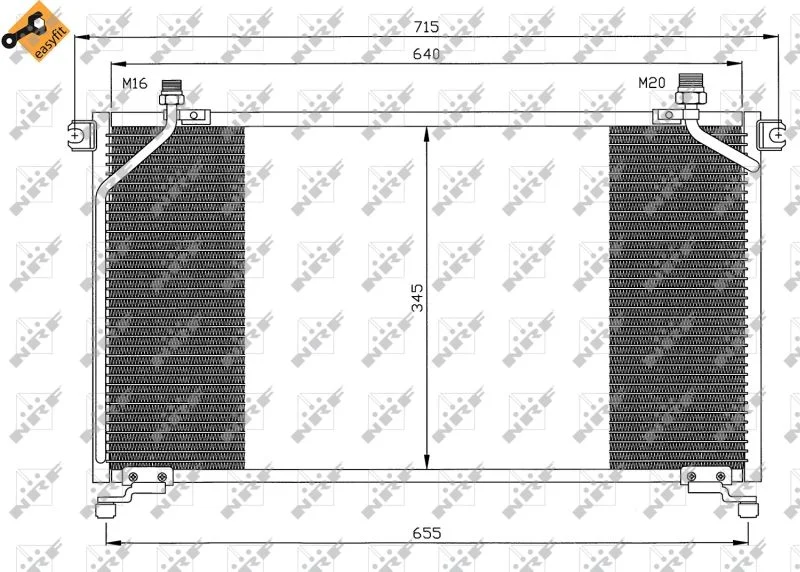 Condenser, air conditioning NRF 35373