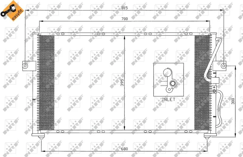 Condenser, air conditioning NRF 35396