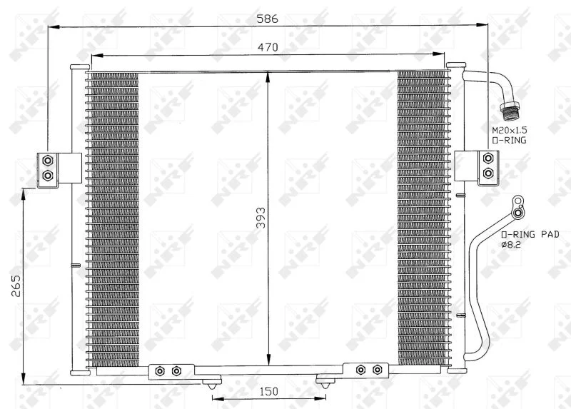 Condenser, air conditioning NRF 35399