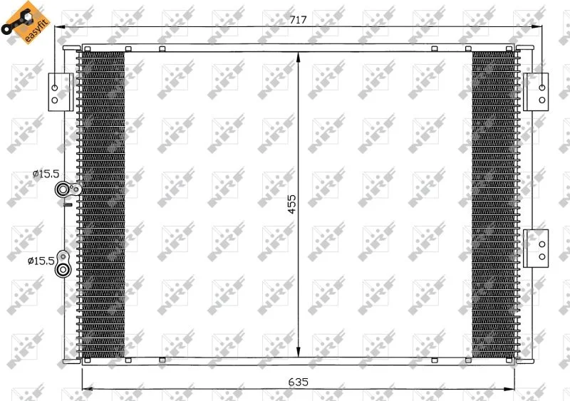 Condenser, air conditioning NRF 35461