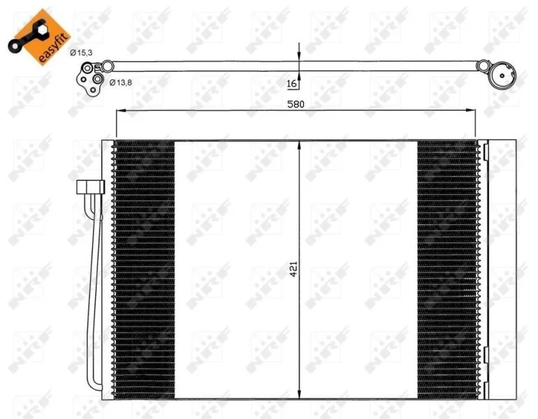 Condenser, air conditioning NRF 35537