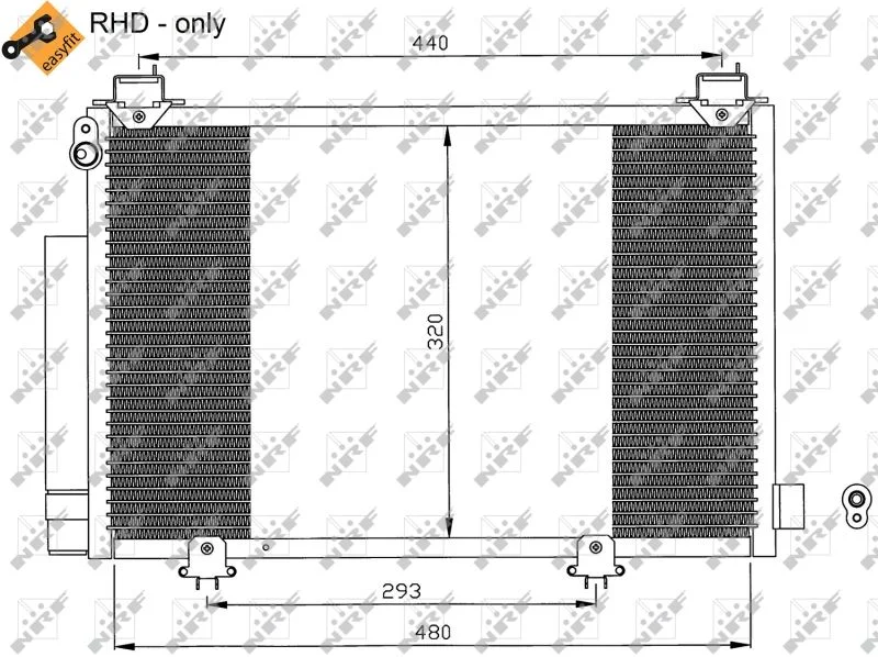 Condenser, air conditioning NRF 35552