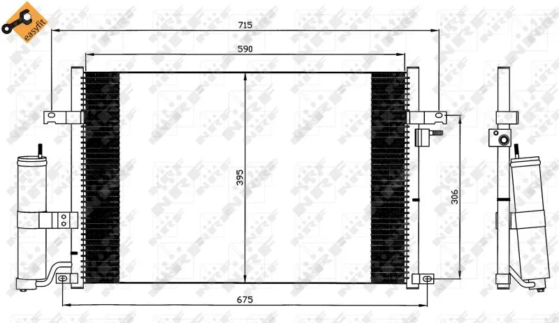 Condenser, air conditioning NRF 35573