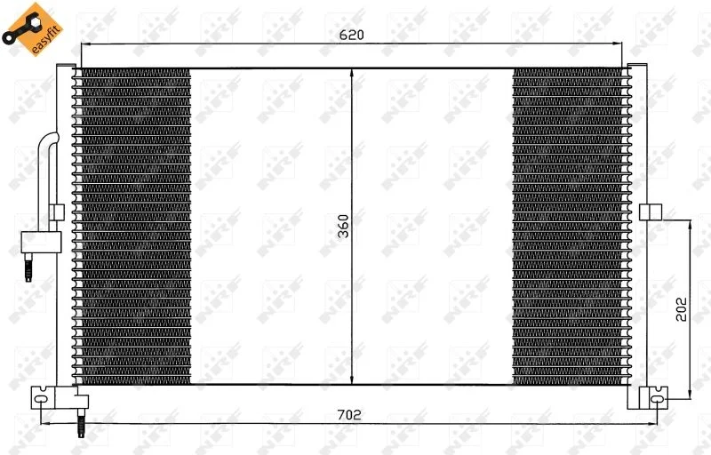 Condenser, air conditioning NRF 35603