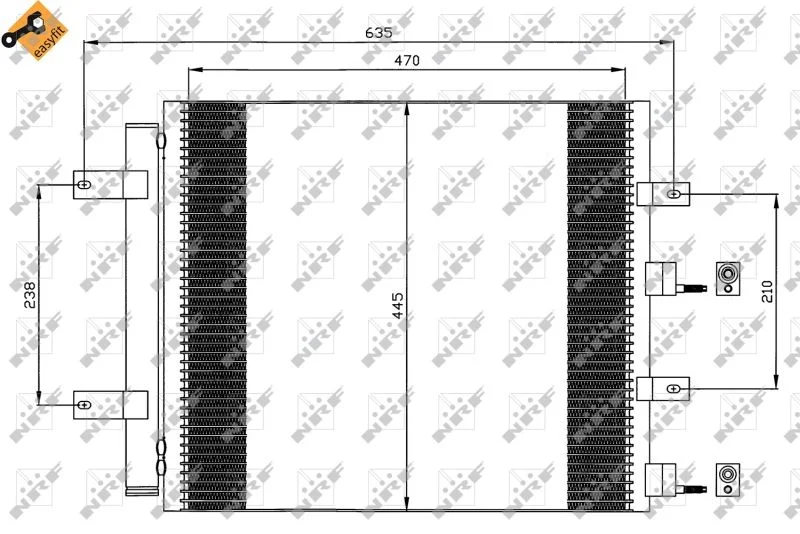 Condenser, air conditioning NRF 35604