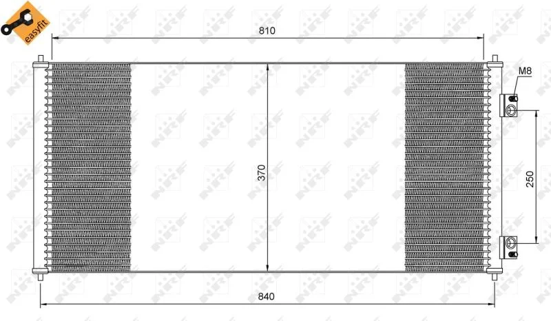 Condenser, air conditioning NRF 35651