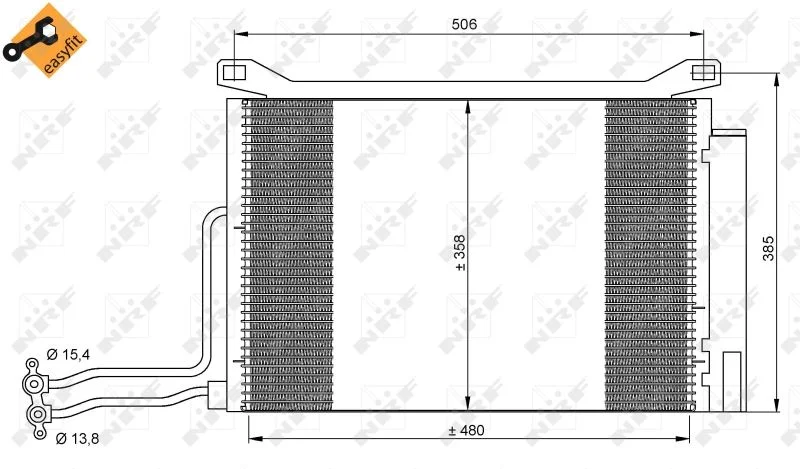 Condenser, air conditioning NRF 35787