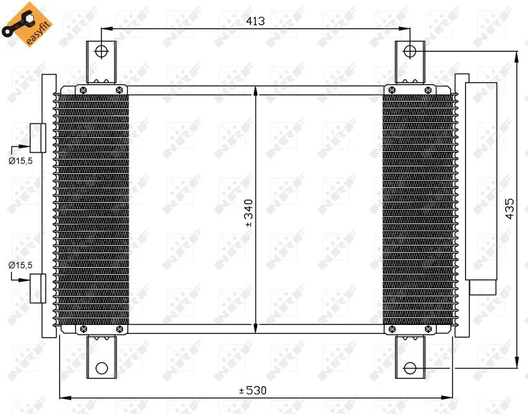 Condenser, air conditioning NRF 35840