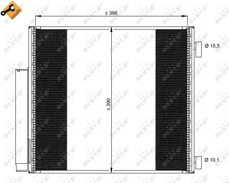 Condenser, air conditioning NRF 35859