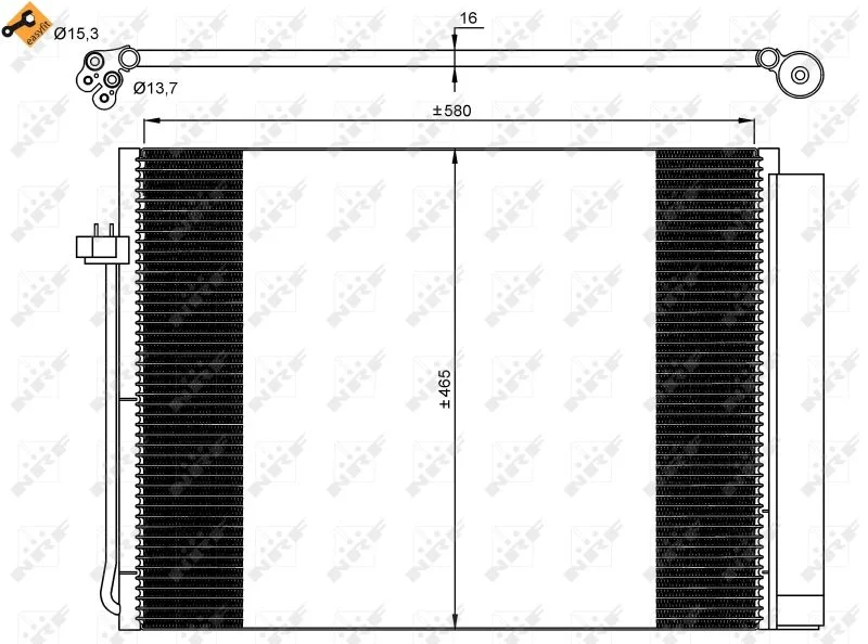 Condenser, air conditioning NRF 35906