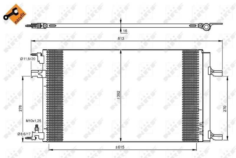 Condenser, air conditioning NRF 35919