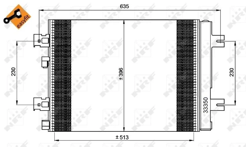 Condenser, air conditioning NRF 35947