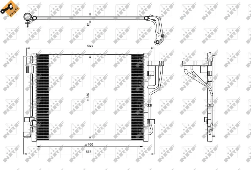 Condenser, air conditioning NRF 35986
