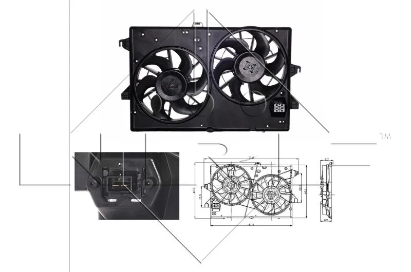 Fan, engine cooling NRF 47003