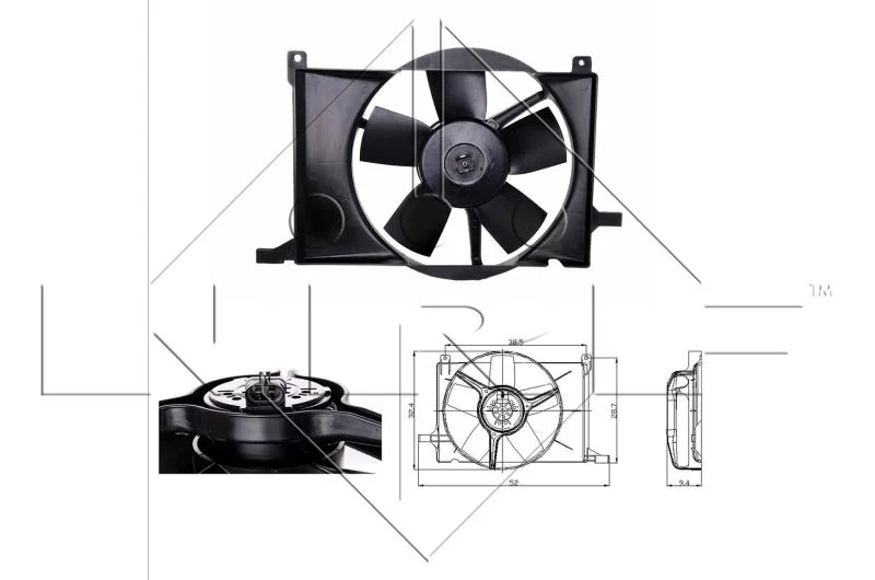 Ventilátor, chladenie motora NRF 47009