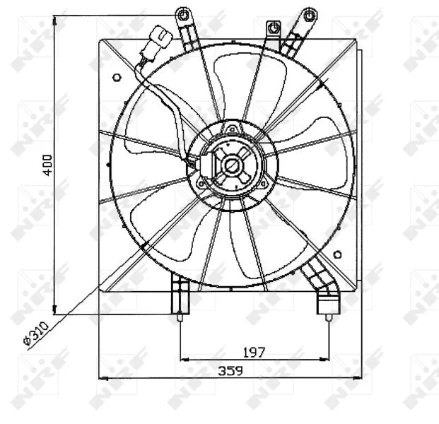 Fan, engine cooling NRF 47043
