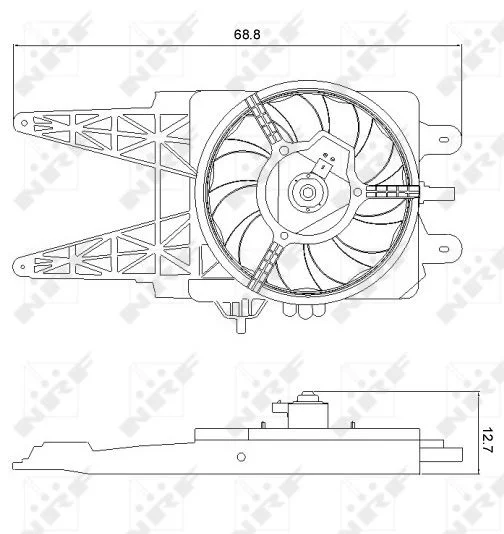 Fan, engine cooling NRF 47248
