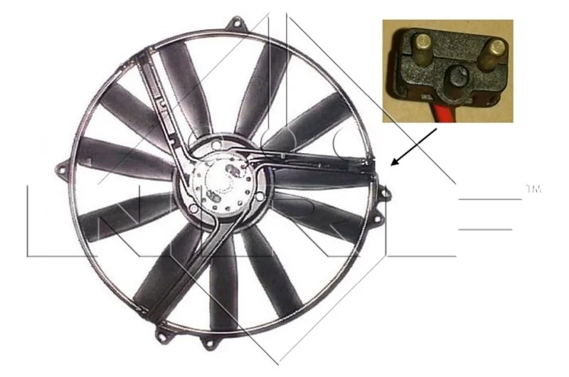 Ventilátor, chladenie motora NRF 47300