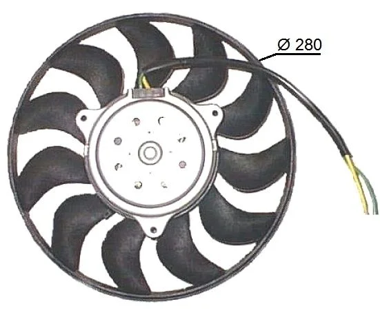 Ventilátor, chladenie motora NRF 47616