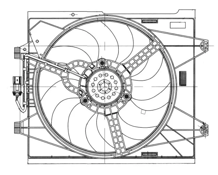 Fan, engine cooling NRF 47655