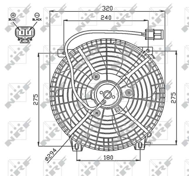 Fan, engine cooling NRF 47752