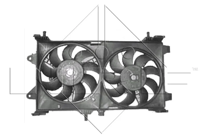 Ventilátor, chladenie motora NRF 47802