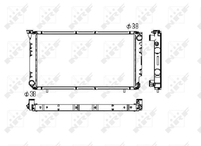 Radiator, engine cooling NRF 506671