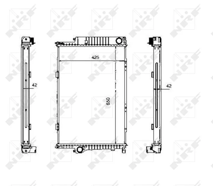 Radiator, engine cooling NRF 507620