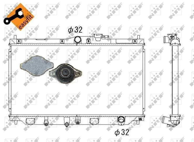 Chladič, chladenie motora NRF 507728