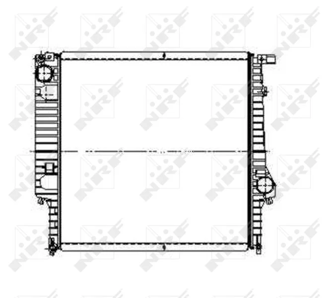 Radiator, engine cooling NRF 509626