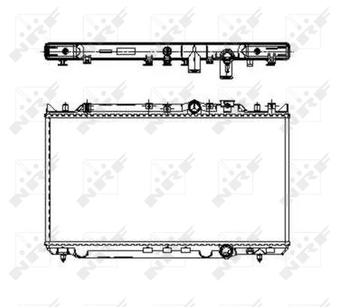 Radiator, engine cooling NRF 509653