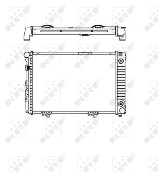 Radiator, engine cooling NRF 516574