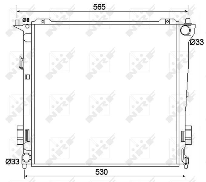 Radiator, engine cooling NRF 53109