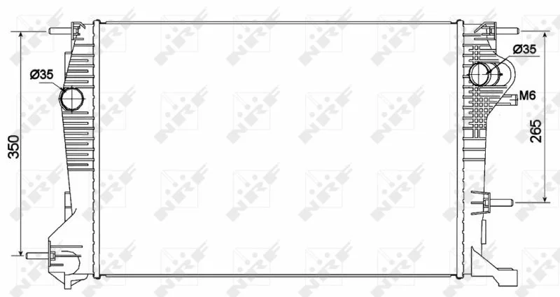 Radiator, engine cooling NRF 53136