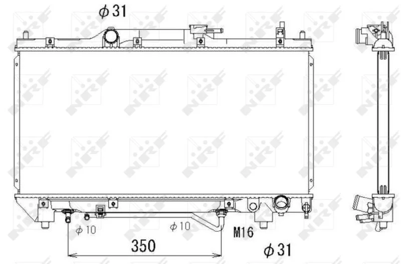 Radiator, engine cooling NRF 53264