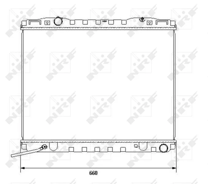 Radiator, engine cooling NRF 53365