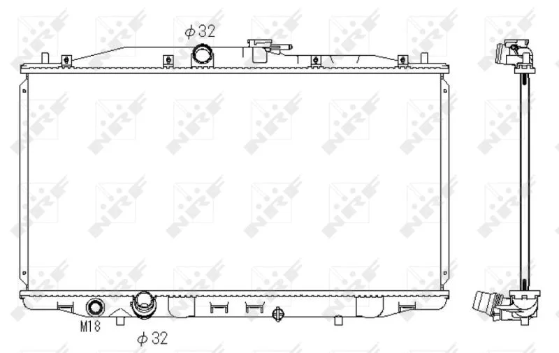 Radiator, engine cooling NRF 53392