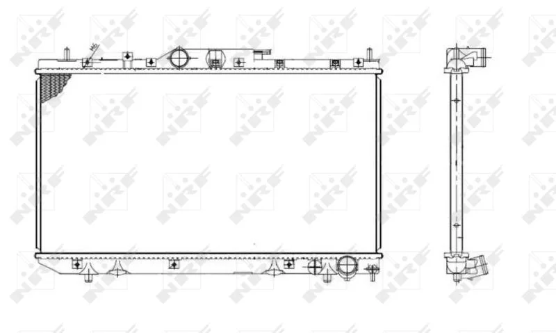 Radiator, engine cooling NRF 53420