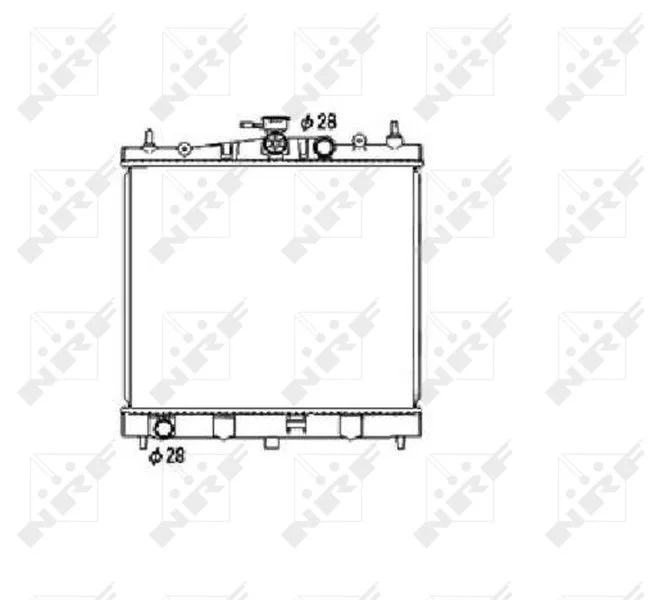 Radiator, engine cooling NRF 53476