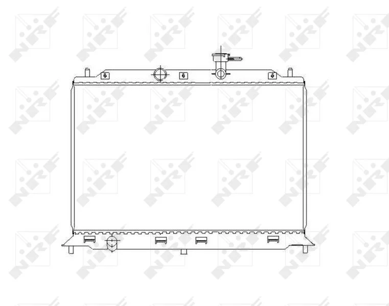 Radiator, engine cooling NRF 53491