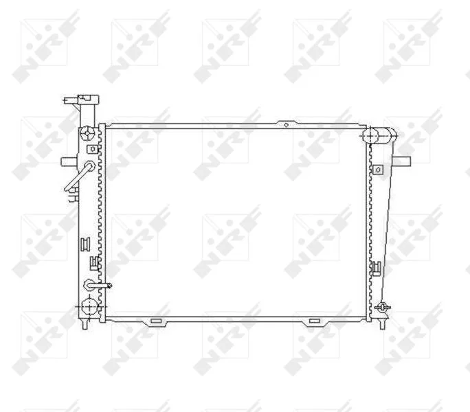 Radiator, engine cooling NRF 53496