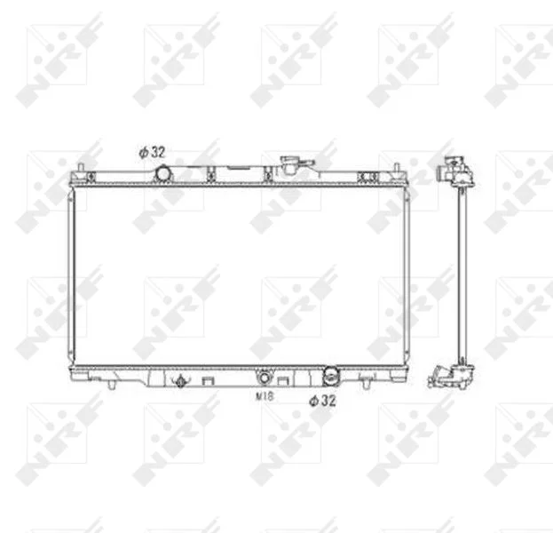 Radiator, engine cooling NRF 53573