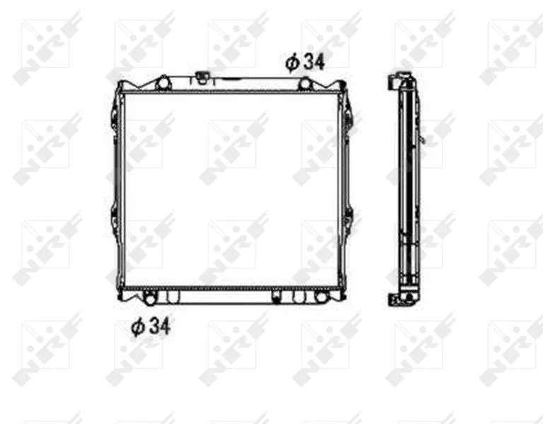 Radiator, engine cooling NRF 53708